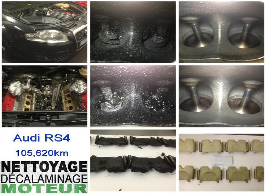 Décalaminage curatif d’un moteur d’Audi A4
